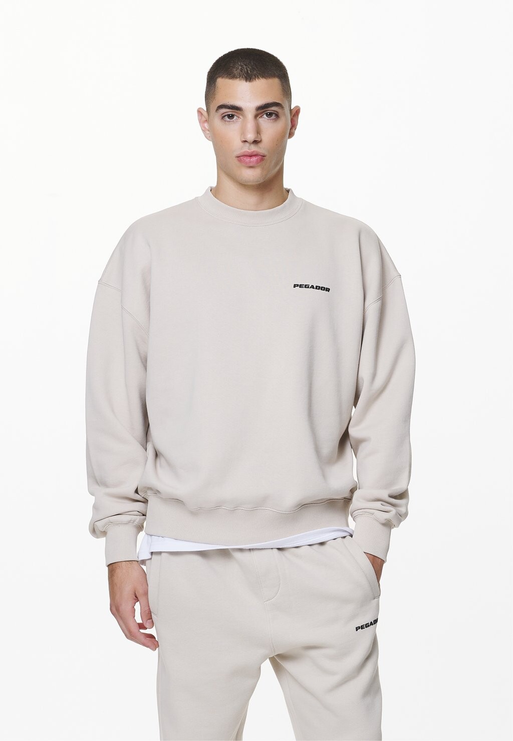 

Толстовка Oversized Logo Pegador, цвет washed dust cream