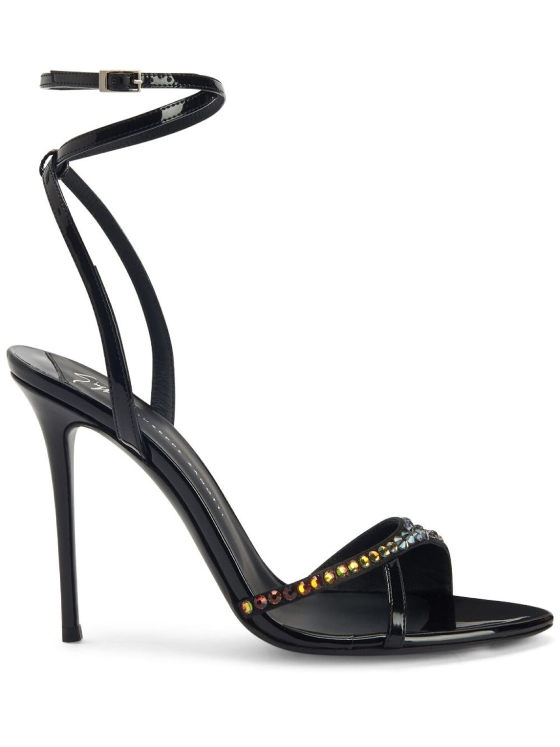 

Giuseppe Zanotti босоножки Bellha 105 с кристаллами, черный