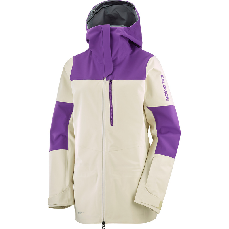 Женская куртка Stance 3L Salomon, бежевый новинка 2020 ветрозащитный женский лыжный костюм зимняя теплая лыжная куртка штаны водонепроницаемая куртка для сноуборда женские лыжные
