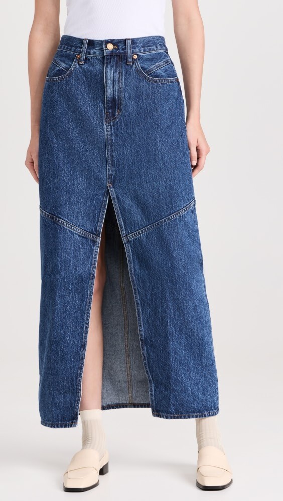 

Юбка Madewell Denim Mid-Rise Maxi in Pineland Wash