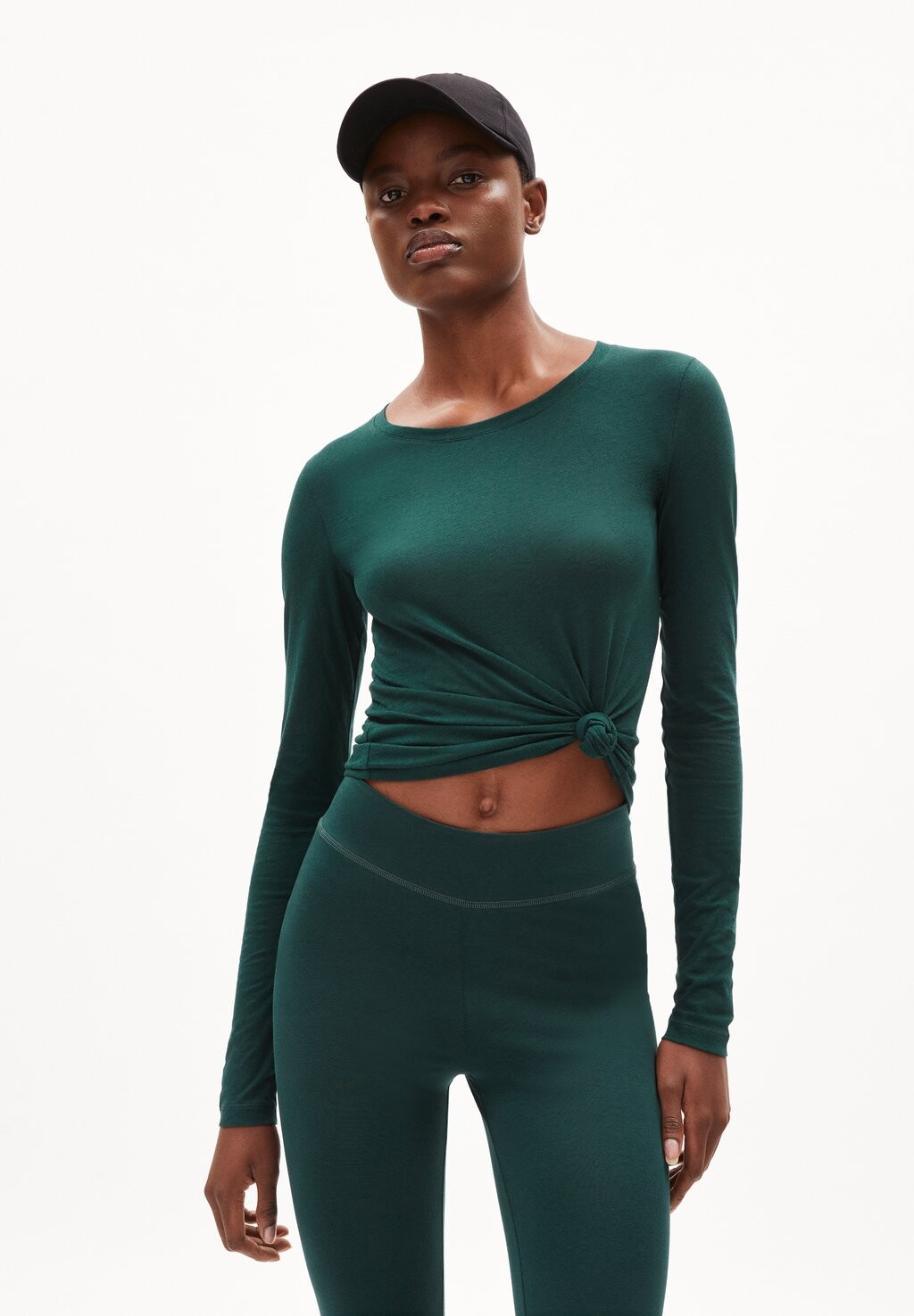 

Топ с длинными рукавами ENRICCAA SOFT ARMEDANGELS, цвет teal stone