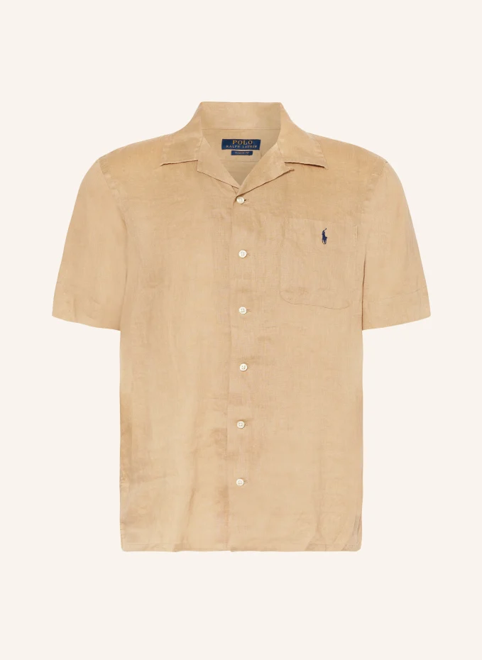

Clady курортная рубашка classic fit из льна Polo Ralph Lauren, хаки