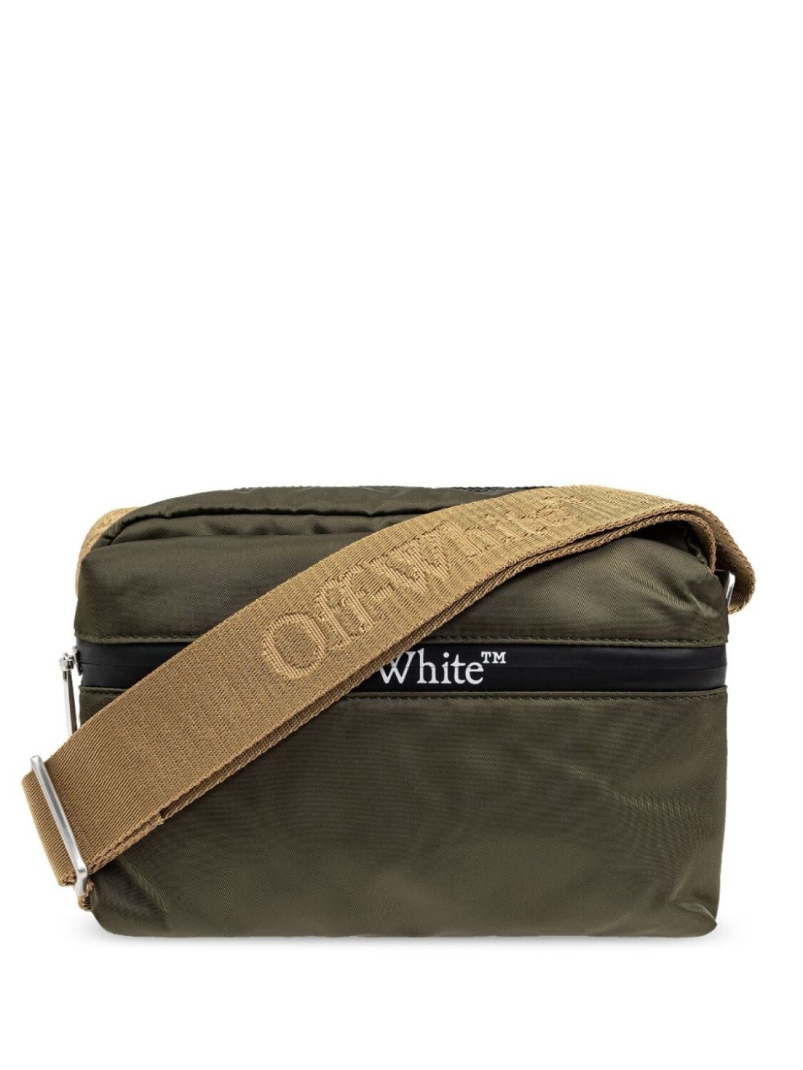 

Off-White сумка через плечо с логотипом, зеленый
