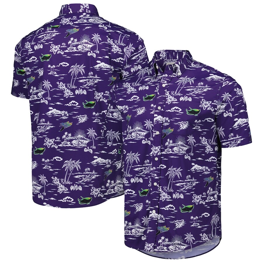 

Рубашка Reyn Spooner Tampa Bay Rays, фиолетовый