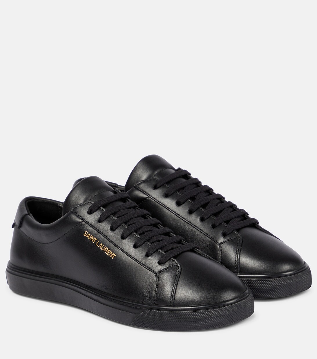 

Кеды Andy из кожи Saint Laurent, черный
