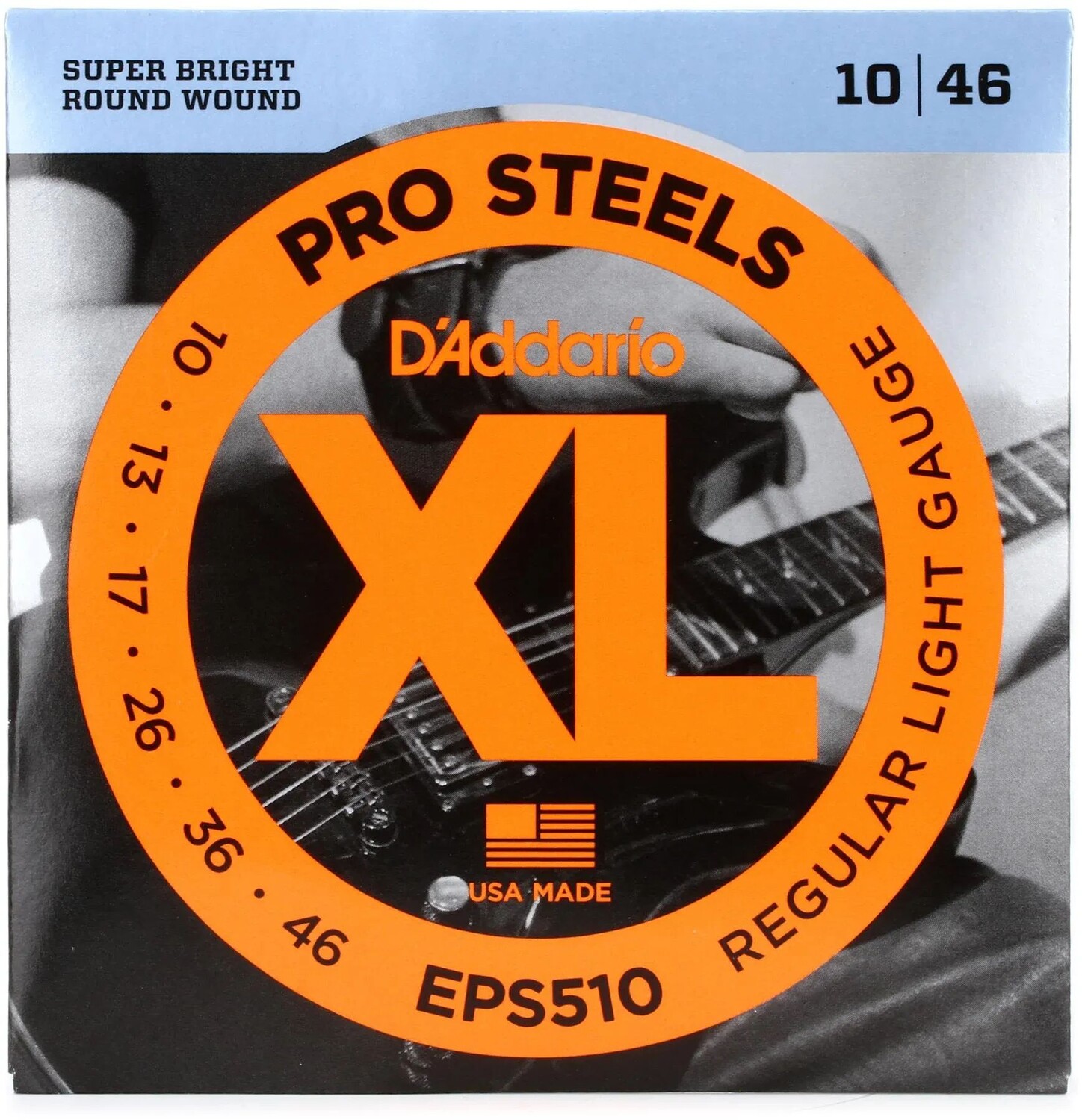 

Струны для электрогитары D'Addario EPS510 XL ProSteels — .010-.046, обычные светлые