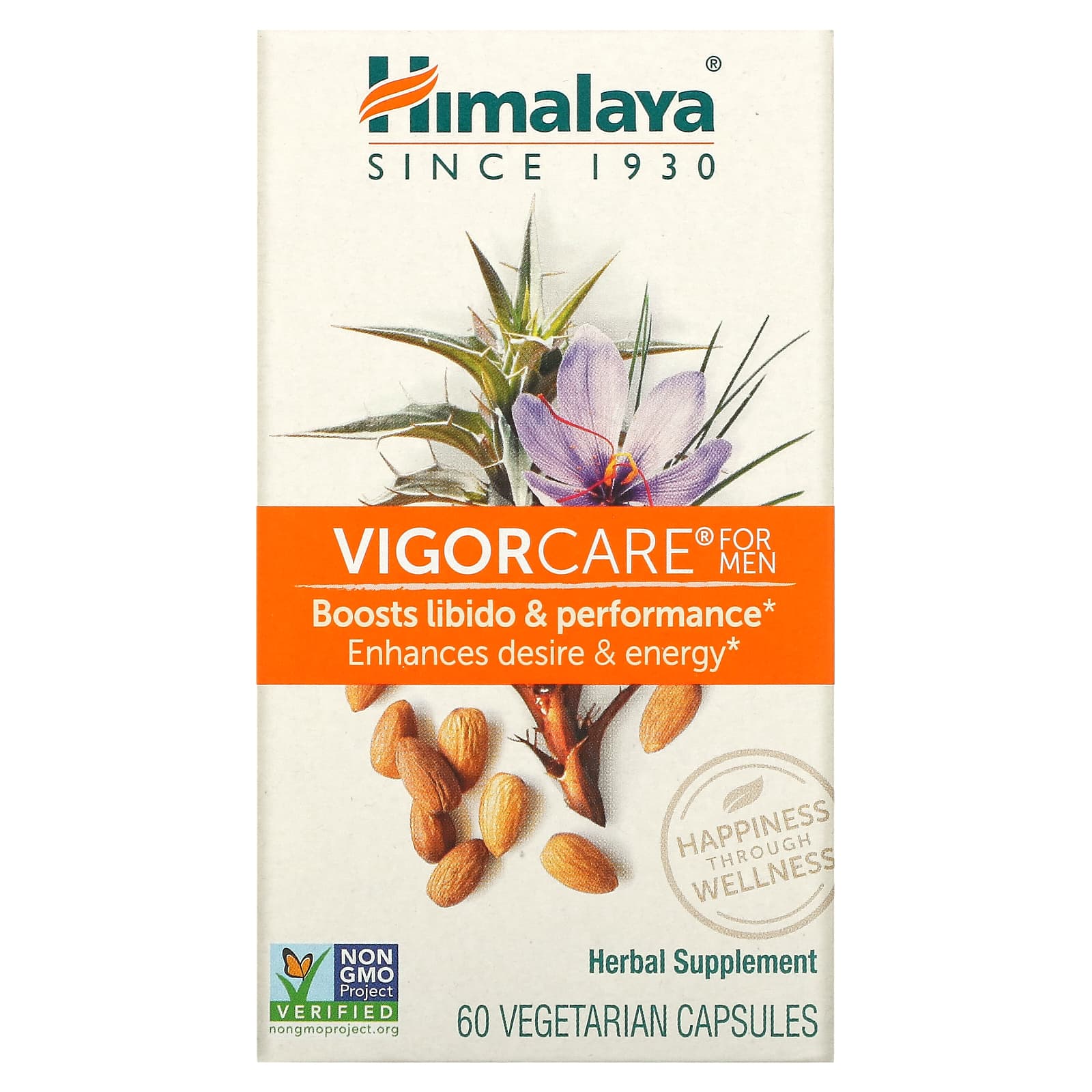 

VigorCare для мужчин, 60 вегетарианских капсул, Himalaya