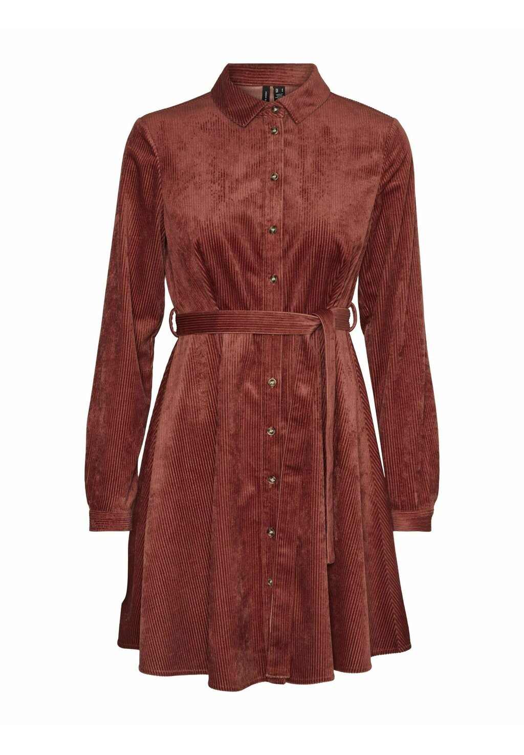 

Классическая рубашка Vero Moda Curve NINA L/S, цвет marsala
