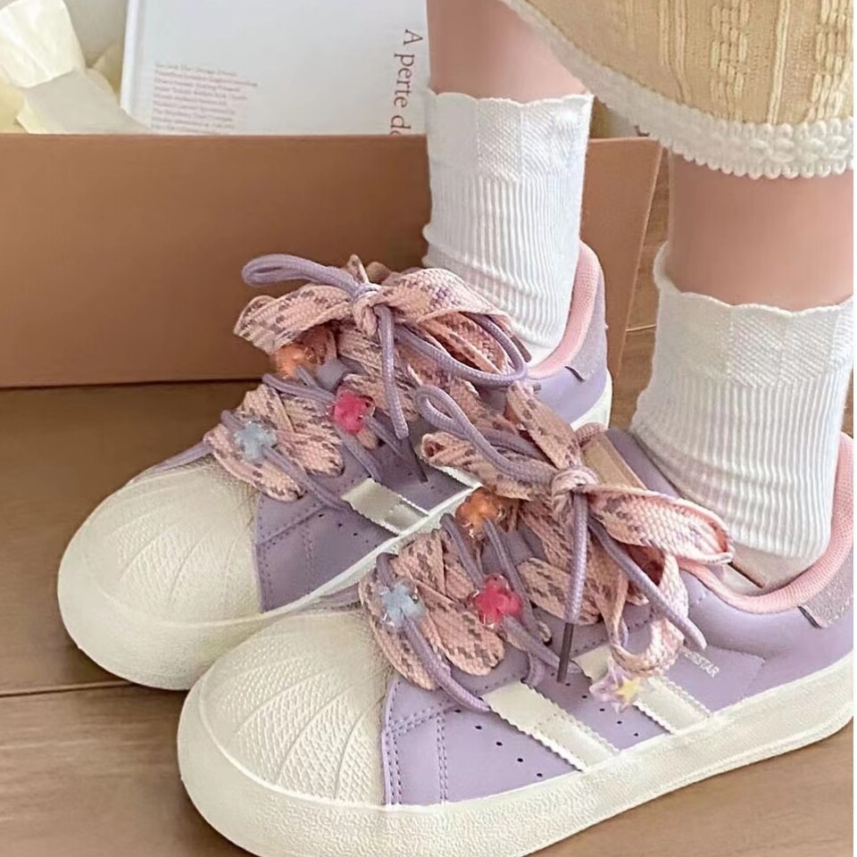 

Кроссовки Jimi Xiong a few meters bear Skateboarding Shoes Women's Low-top, фиолетовый