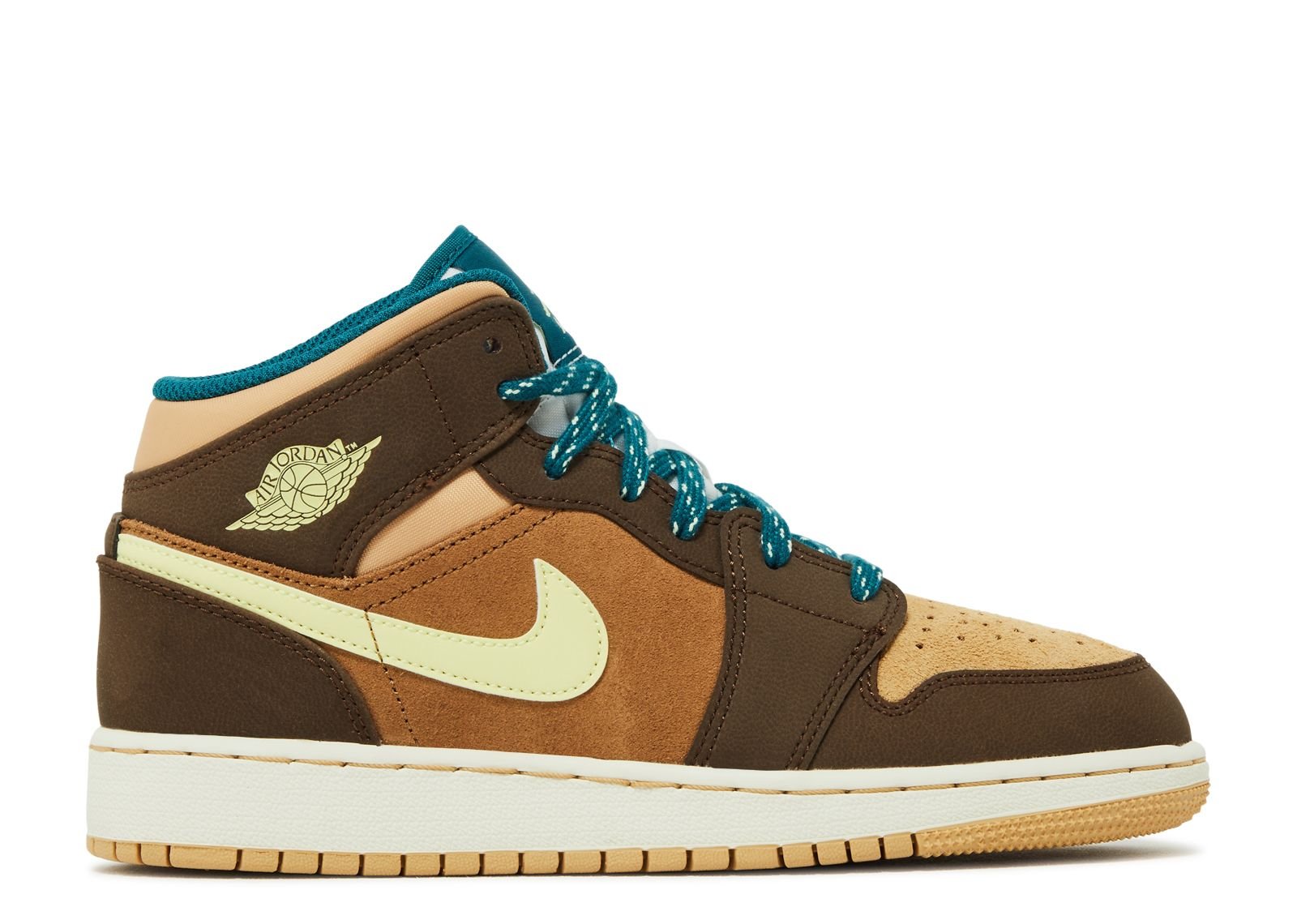 Кроссовки Air Jordan Air Jordan 1 Mid Se Gs 'Cacao Wow', коричневый