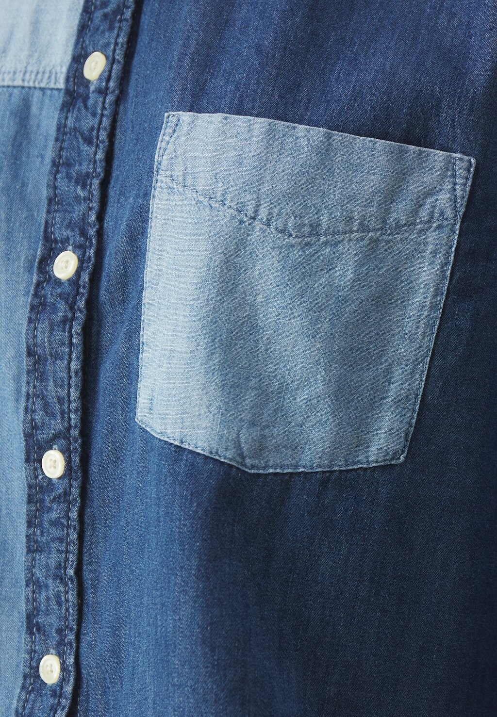 

Рубашка-блузка CROPPED GAP, синий деним