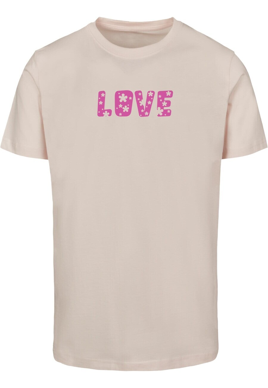 

Футболка Merchcode Valentines Day - Flowers Love, цвет Pink/Powder
