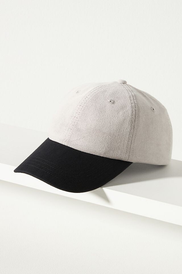 

Кепка Anthropologie Corduroy-Brim, черный/белый