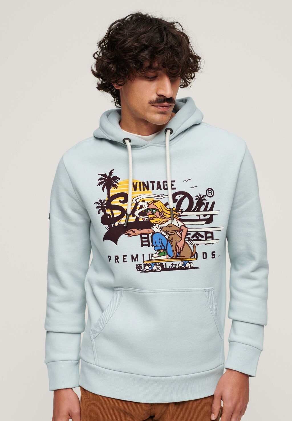 Толстовка LA GRAPHIC Superdry, цвет sea salt blue