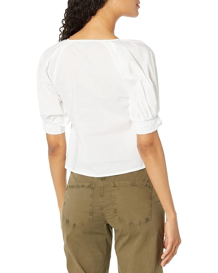 

Топ Sanctuary V-Neck Poplin Top, белый