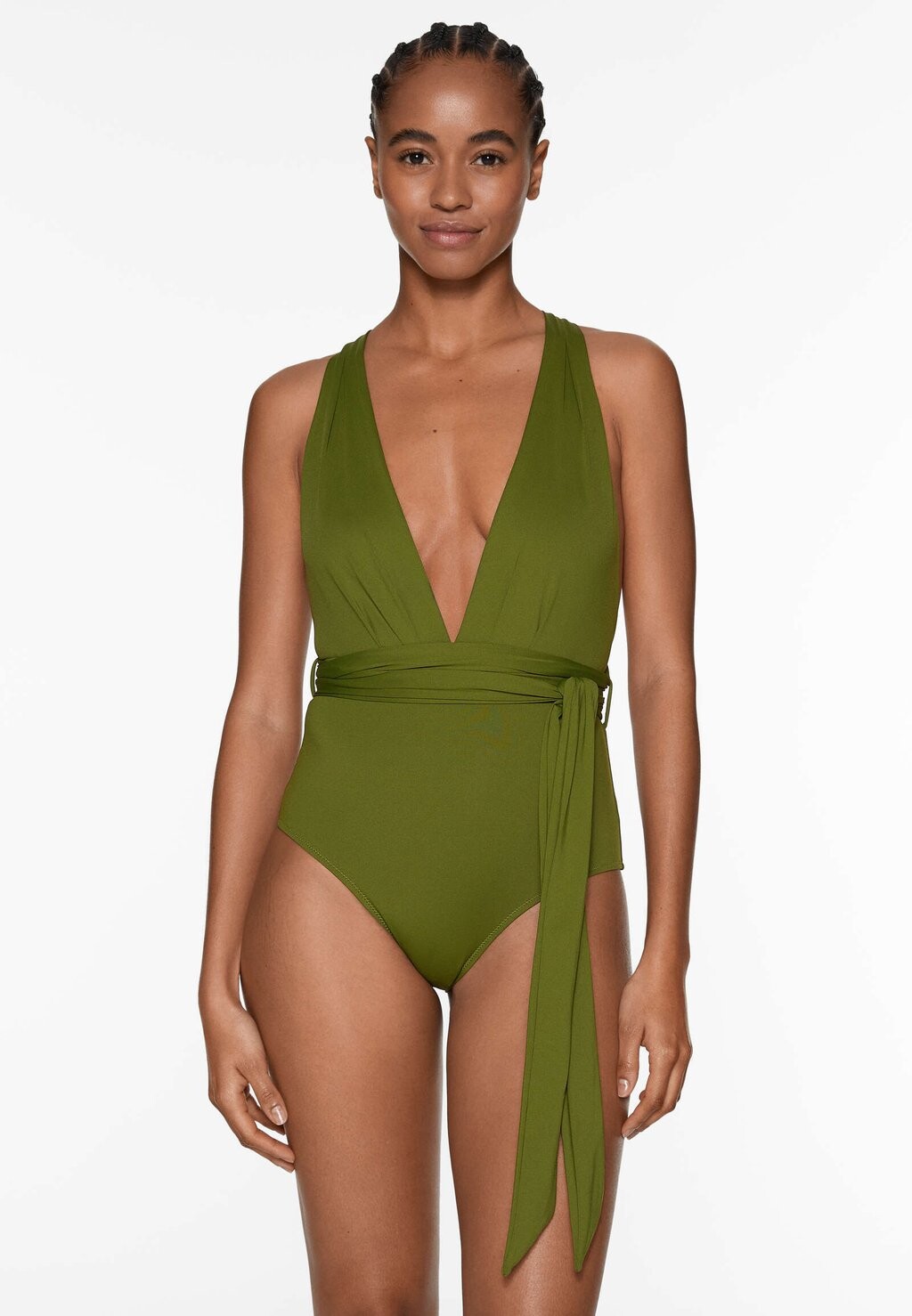 

Купальник DRAPED OYSHO, цвет khaki