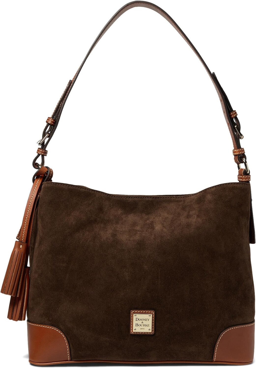 

Замшевая большая сумка Dooney & Bourke, цвет Brown Tmoro