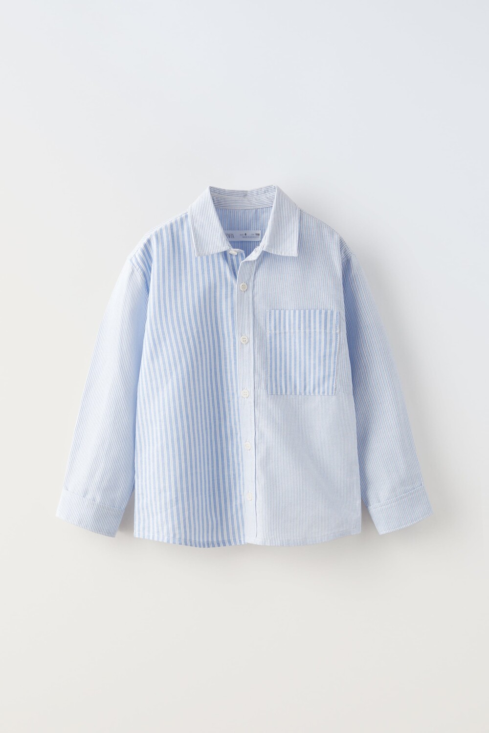 

Рубашка в полоску Zara, синий