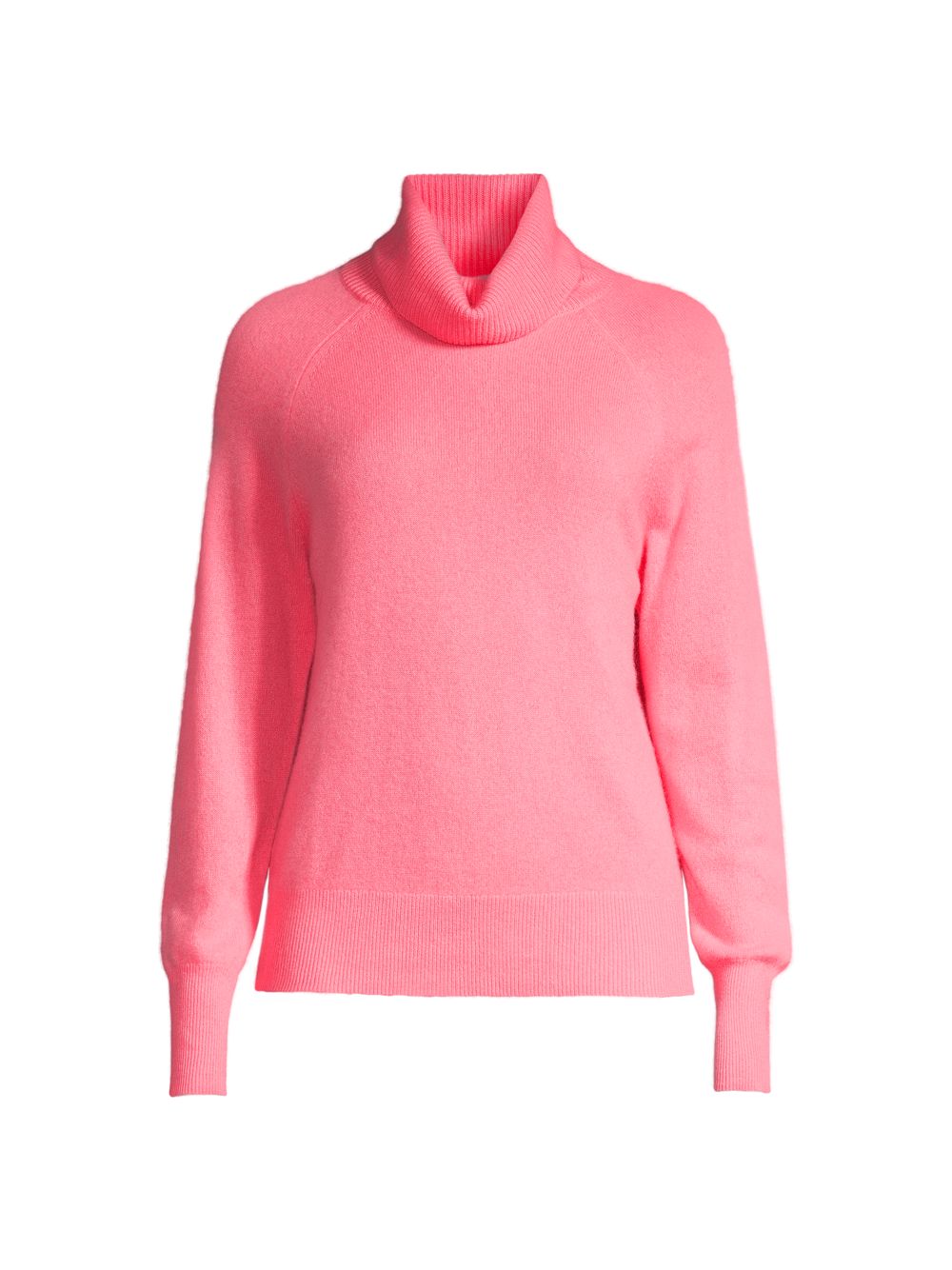 Кашемировый свитер с высоким воротником White + Warren, розовый