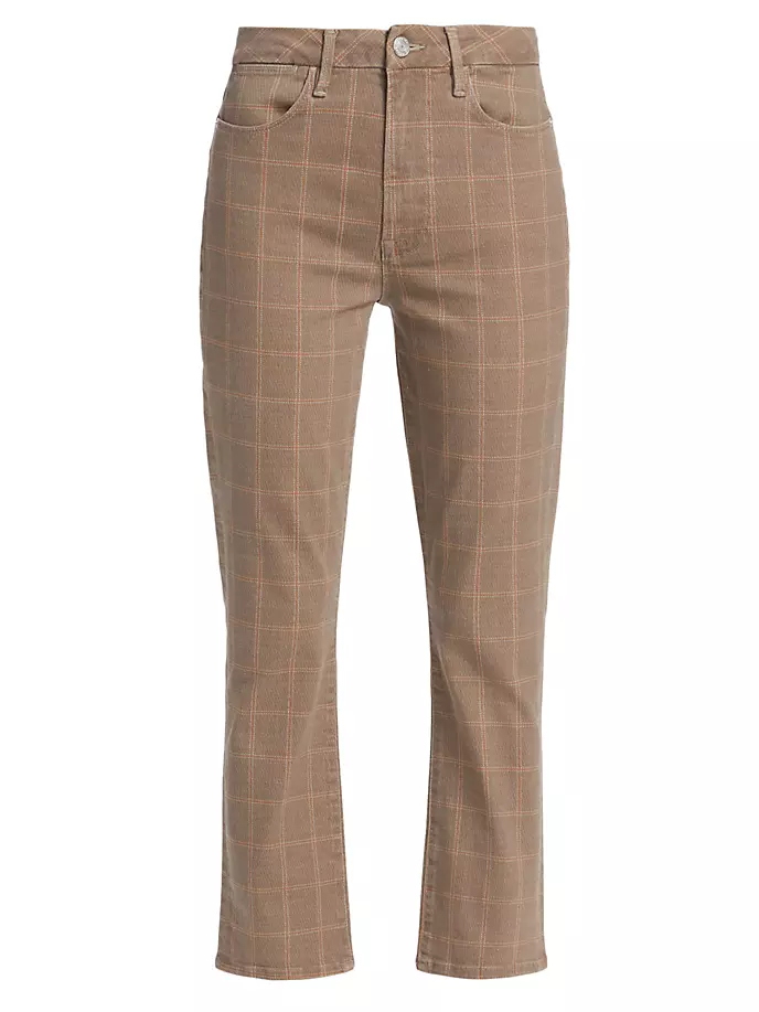 

Прямые брюки Le Super High Frame, цвет nectarine plaid