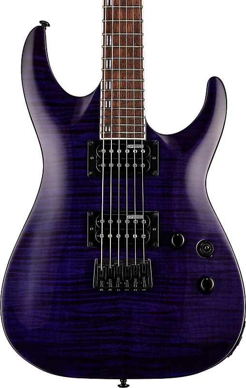 электрогитара esp ltd eclipse ec 256fm electric guitar flame maple top see thru purple burst 2023 Электрогитара ESP LTD H-200FM Electric Guitar w/ Flame Maple Top, See Thru Purple