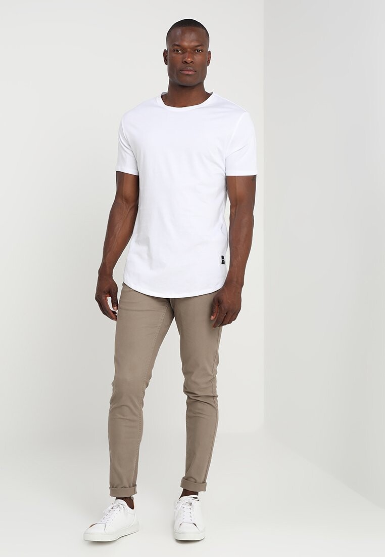 

базовая футболка ONSMATT LONGY TEE 7 PACK Only & Sons, белый/черный/светло-серый меланж