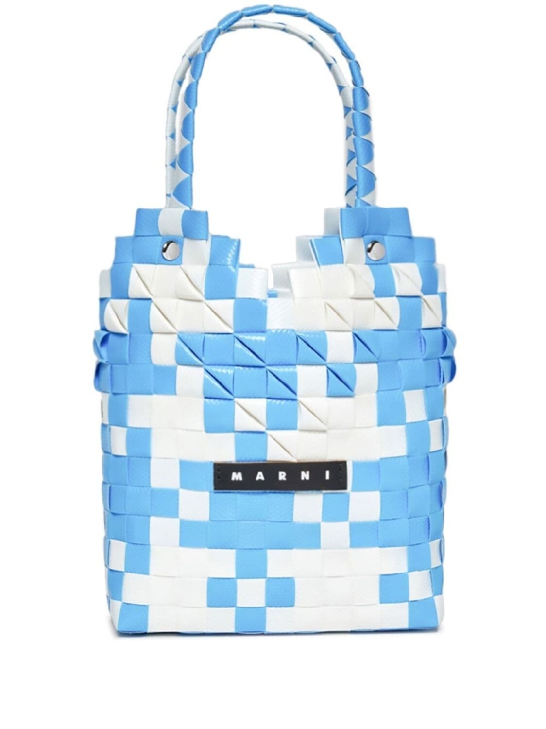 

Marni плетеная сумка-тоут Diamond Basket, синий