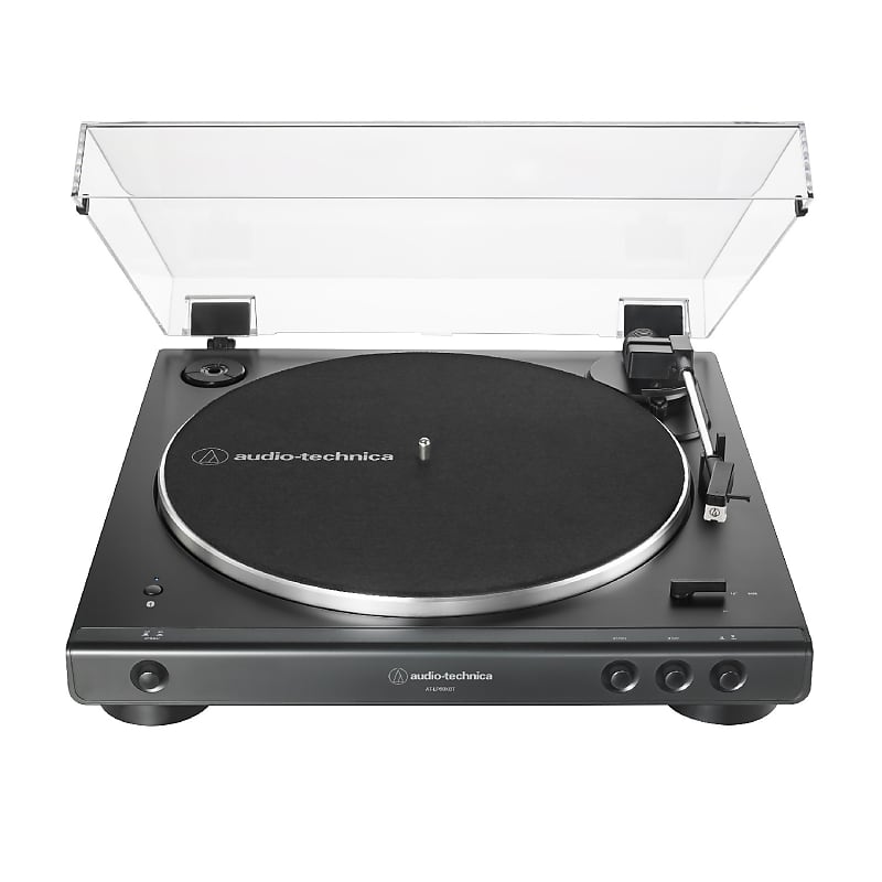 Проигрыватель Audio-Technica Audio-Technica AT-LP60XBT Bluetooth Fully Automatic Stereo Turntable (Black) crosley turntable system stereo speakers 2 speed bluetooth t100 turquoise