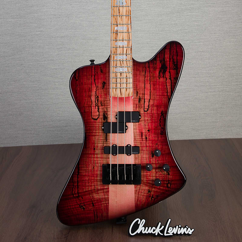 Басс гитара Spector USA Custom NS-2X Electric Bass - Fire Blackburst - CHUCKSCLUSIVE - #031 - Display Model