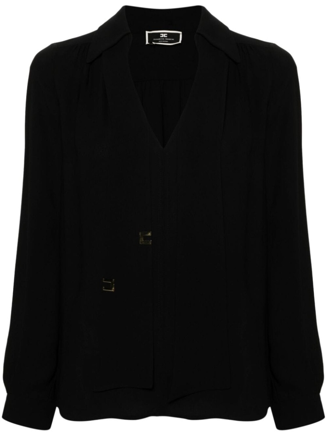 

Elisabetta Franchi блузка с логотипом, черный