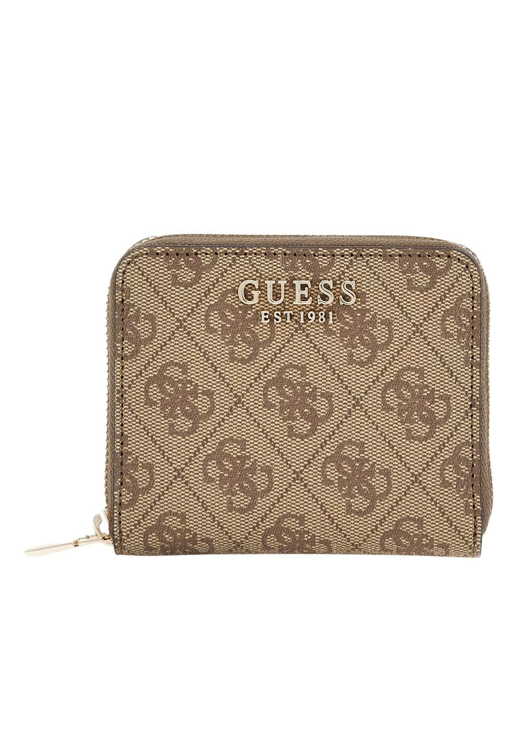 

Кошелек Laurel Mit Reissverschluss Und Allover-Labeling Guess, цвет braun