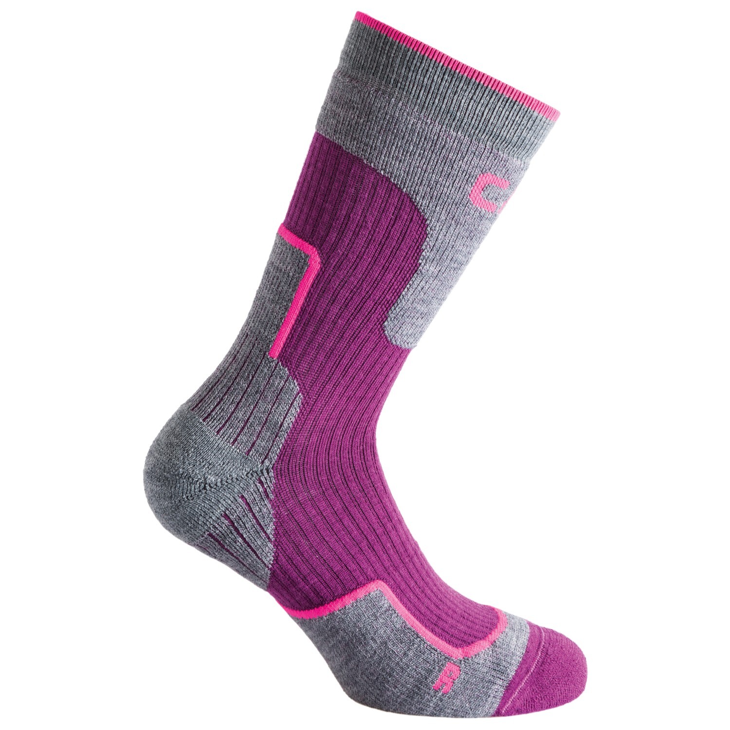

Походные носки Cmp Trekking Sock Wool Mid, фиолетовый
