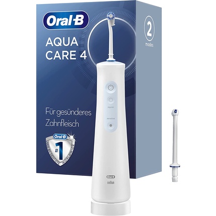 Беспроводная ирригатор Oral-B Aquacare 4 с технологией Oxyjet — белый/синий, Oral B oral b oral aquacare 4 ирригатор для полости рта