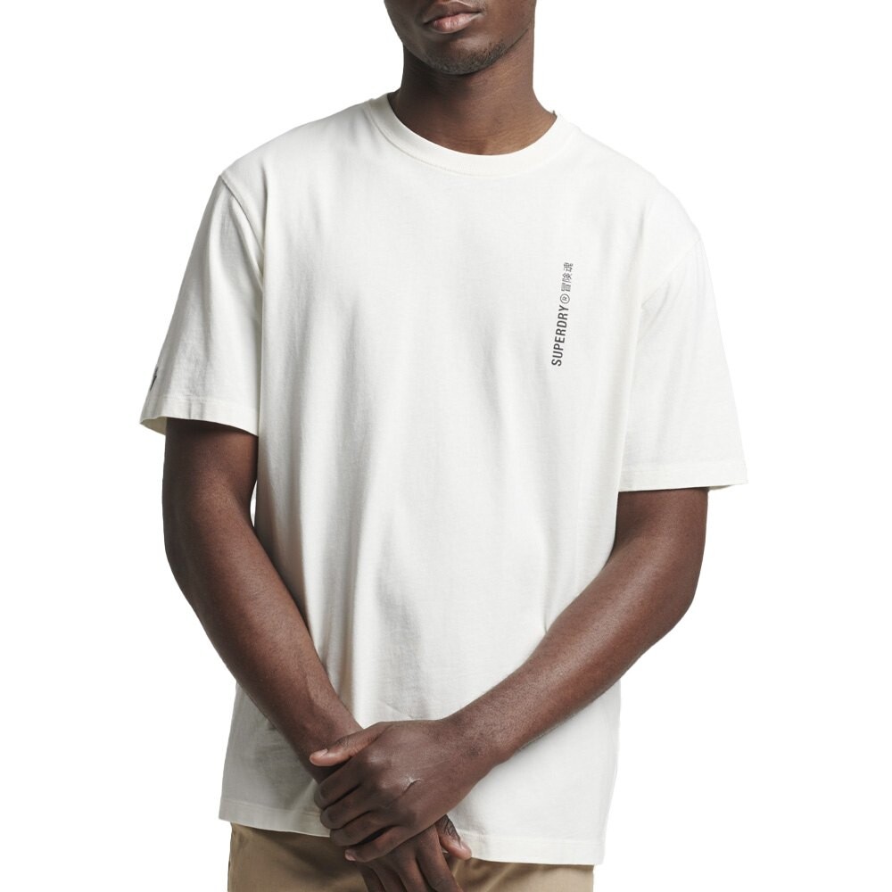 

Футболка Superdry Code Cl Linear Loose, белый