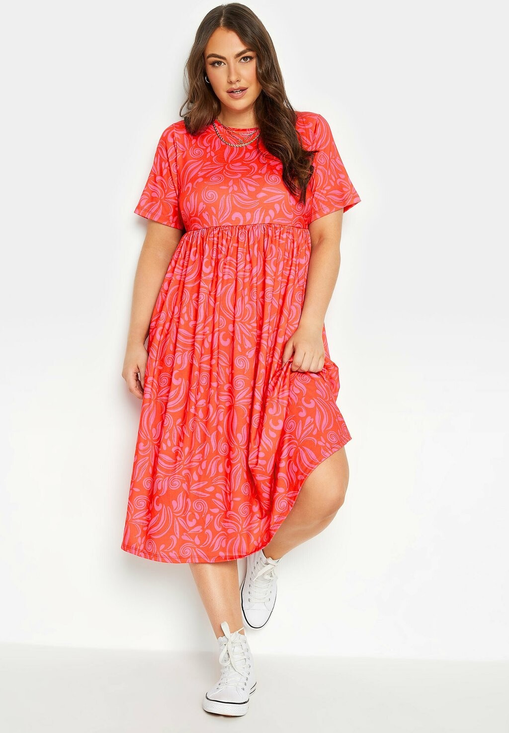 

Летнее платье Yours Clothing, красный
