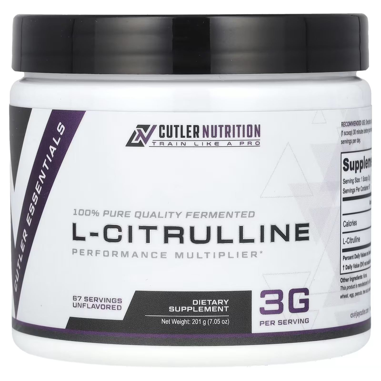 L-цитруллин Cutler Nutrition, 201 г