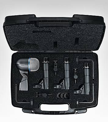 shure pgadrumkit4 набор инструментальных микрофонов Микрофон Shure DMK57-52 Drum Microphone Kit