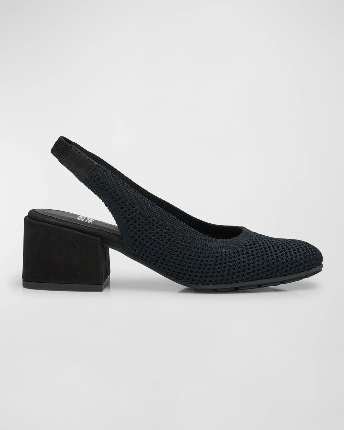 

Туфли-лодочки из эластичной ткани с пяткой на пятке Eileen Fisher, цвет Black