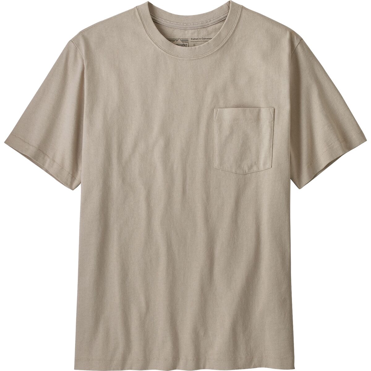 Хлопковая футболка с карманами средней плотности conversion Patagonia, цвет pumice