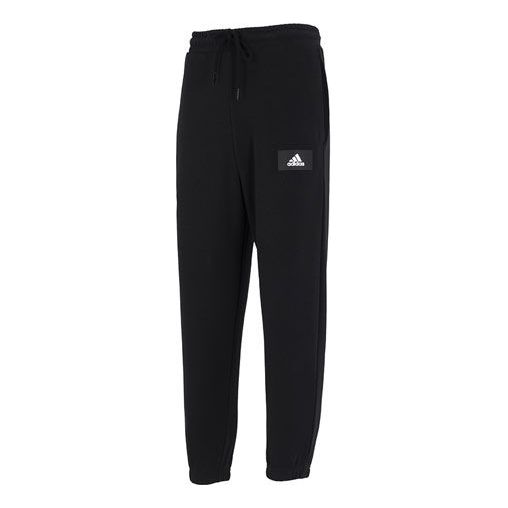 Спортивные штаны Men's adidas Knit Pants Label Logo Casual Sports Bundle Feet Long Pants/Trousers Autumn Black, черный