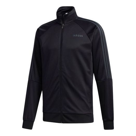 Куртка adidas Solid Color Stand Collar Gym Sports Jacket Black, черный