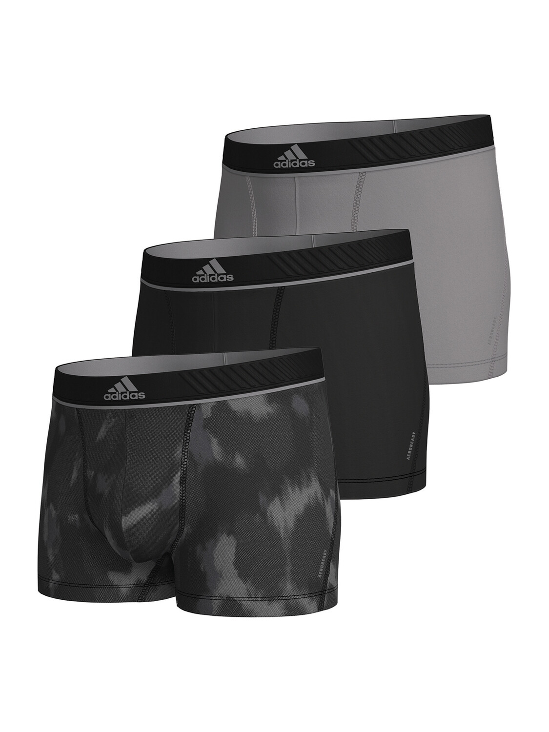 

Боксеры adidas Trunk Aeroready, серый черный