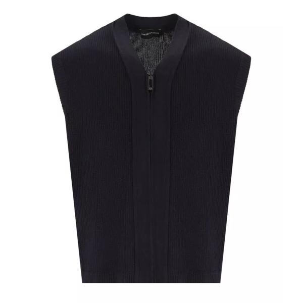 

Кардиган navy sleeveless cardigan Emporio Armani, синий