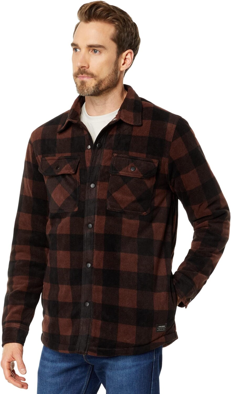 

Куртка Bowered Fleece L/S Volcom, цвет Mahogany