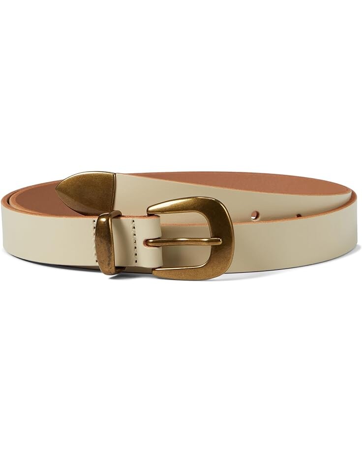 

Ремень Madewell Skinny Leather Western Belt, цвет Pale Oyster