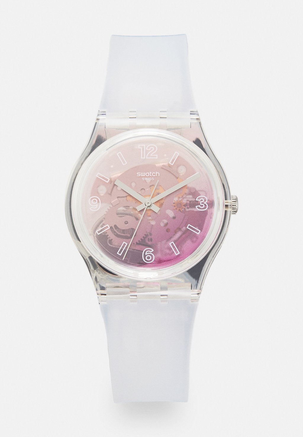 Часы Swatch, прозрачный