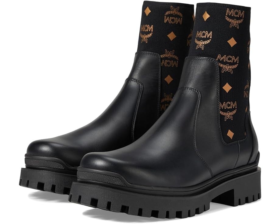 

Ботинки MCM Col VST MN Knit Ankle, цвет Black/Cognac