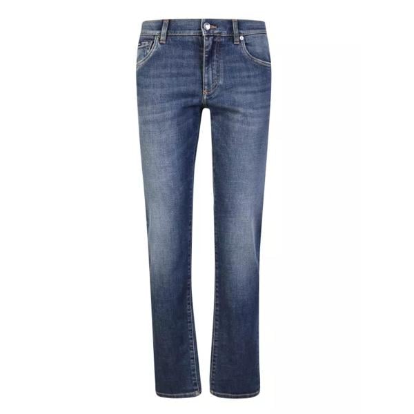 

Джинсы straight-leg washed denim jeans Dolce&Gabbana, мультиколор