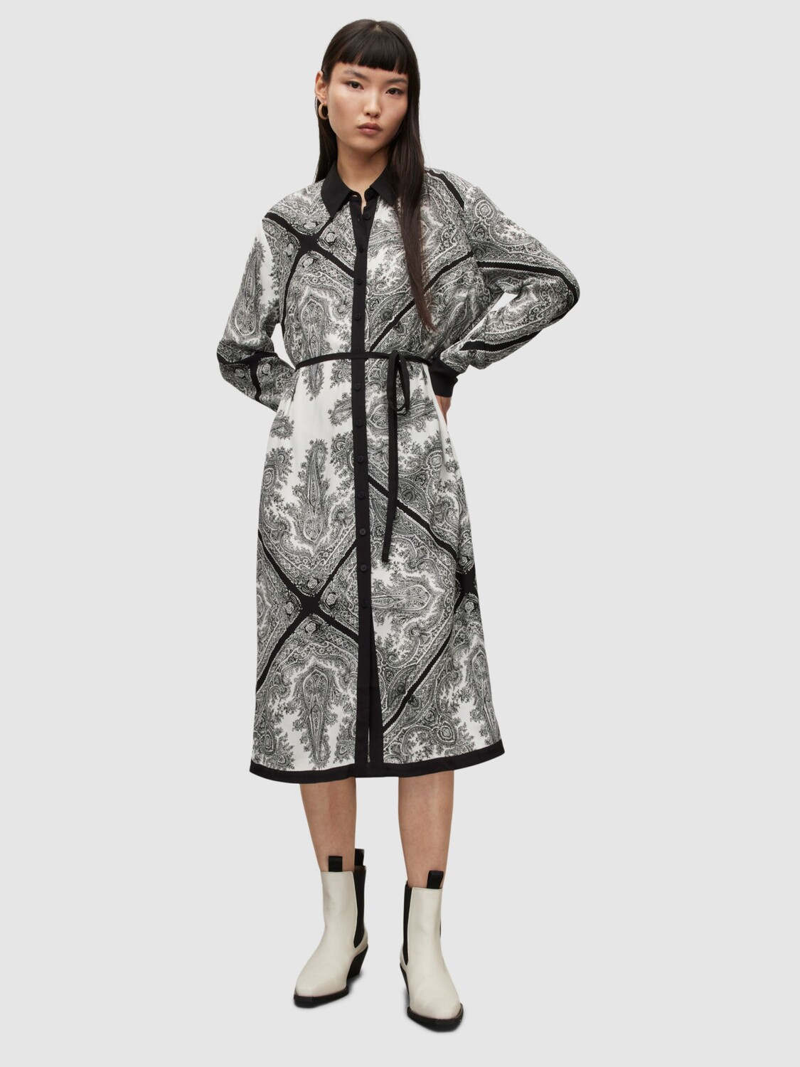

Платье AllSaints Anya Rafaela, Off White