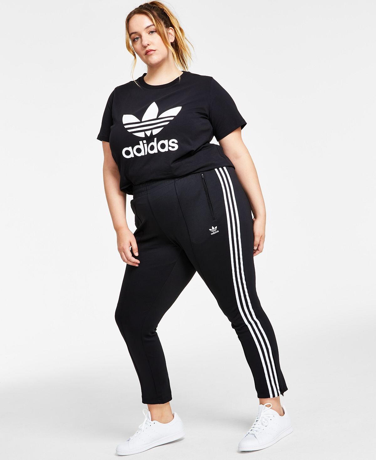 

Спортивные брюки больших размеров Superstar в полный рост PrimeBlue adidas